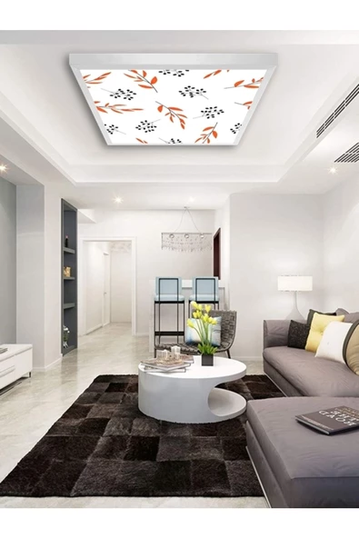 Gökyüzü Panel Modern Salon-avize-60x60-54w-led-armatür-oturma-odası-aydınlatma-desenli-panel-ucuz-salon-avizeleri - 2