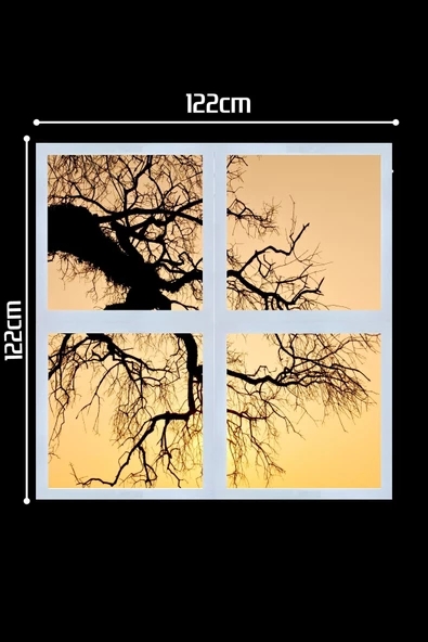 Gökyüzü Panel 124cm X 124cm-dörtlü- Led-sıva Üstü-216w-ekmek Fırını Led Aydınlatma-avize Modelleri- - 2
