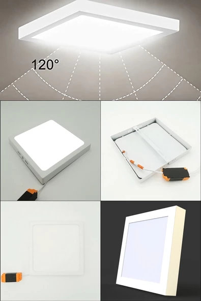 Gökyüzü Panel New Art-salon-avize-60x60-54w-led-armatür-oturma-odası-aydınlatma-desenli-panel-salon-led-avize- A+ - 5