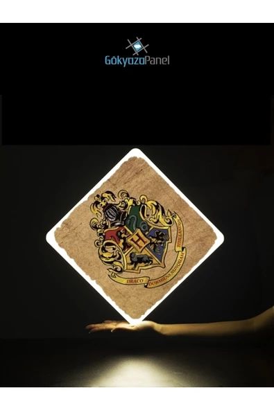 Gökyüzü Panel Harry Potter-led Avize-25watt-30cm X 30cm Çocuk Odası Avize - 2