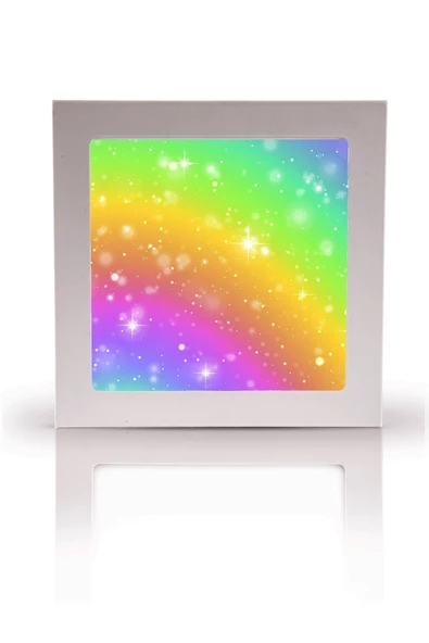 Gökyüzü Panel Genç Odası Avize-60cmx60cm-54watt Led-6500 Kelvin (beyaz)-gökkuşağı Avize-hd Alan Homojen Aydınlatma - 2