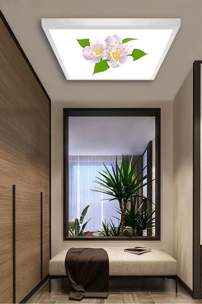 Gökyüzü Panel Koridor Avize-60x60-54w-led-armatür-koridor-aydınlatma-desenli-panel-koridor-led-lamba-ışık Tavan - 2