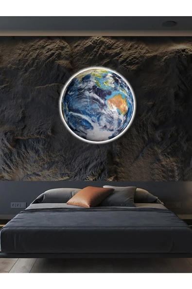Gökyüzü Panel World, Lux Led Aplik, 30cm Çap Led 25watt, Modern, Duvar Aplik, Led,yatak Odası Aplik,trendyol Aplik - 4