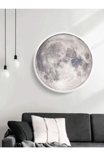 Gökyüzü Panel Yeni-trend Ürün Moon Led Aplik,30cm