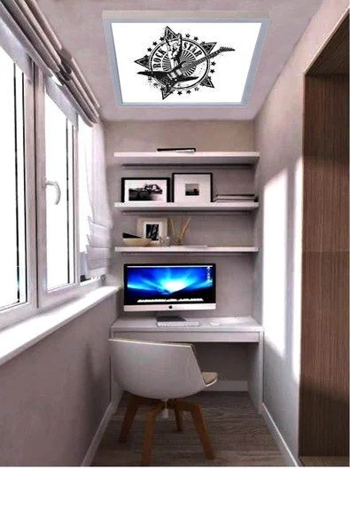 Gökyüzü Panel Genç Odası Led Avize Rock Star Lamba 54w Yüksek Homojen Aydınlatma 60x60 - 3