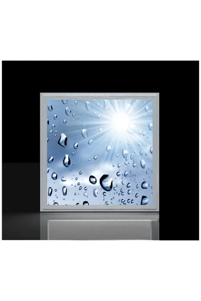 Gökyüzü Panel 3 Yıl Garantili Avize -54watt-60x60 -led Banyo Tasarım Aydınlatma- Tavana Yapışık-kolay Montaj Avize - 4