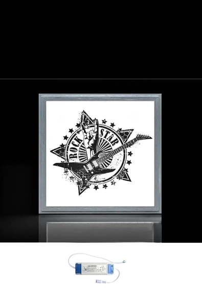 Gökyüzü Panel Genç Odası Led Avize Rock Star Lamba 54w Yüksek Homojen Aydınlatma 60x60 - 2