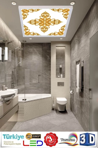 Gökyüzü Panel Banyo Lambası- 54w Banyo Aydınlatma Modelleri-trendyol Özel Ürün-60x60 Led Lamba