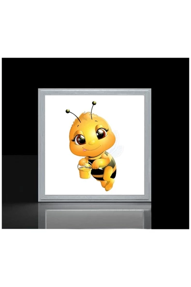 Gökyüzü Panel Arı Kardeş Çocuk Odası Led Avize-60cmx 60xm Büyük Kare-1.5kg Hafif- 54w Güçlü Işık-pcb Led - 2