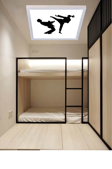 Gökyüzü Panel Judo Led Aydınlatma - 54w Tavana Model Hd Avize- 60x60 - Beyaz Işık