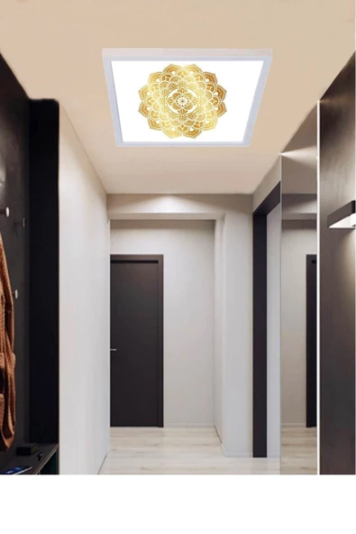 Gökyüzü Panel Nihan-salon Led Aydınlatma Avize- 54w Yeni Tasarım 60x60 -beyaz Işık-tavan Lambası - 3