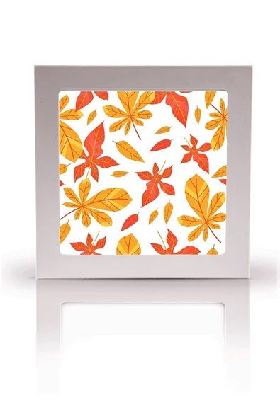 Gökyüzü Panel Living Room Chandelier-autumn Leaves-60cmx60cm-54w Led-square-led Lamp-new Chandelier-new Light - 2