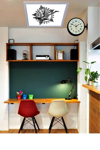 Gökyüzü Panel Genç Odası Led Avize Rock Star Lamba 54w Yüksek Homojen Aydınlatma 60x60 - 5