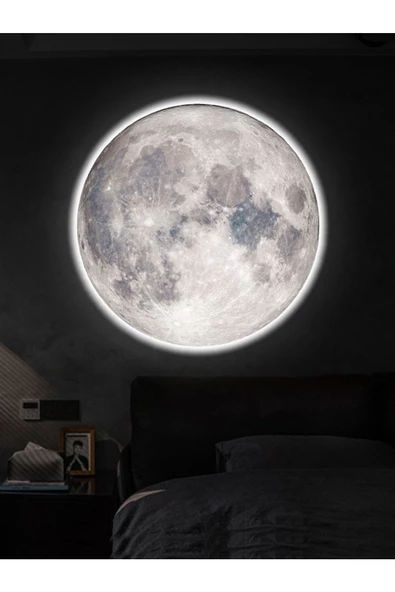 Gökyüzü Panel Modern Aplik-Moon Led 30 cm Çap 25watt - 2