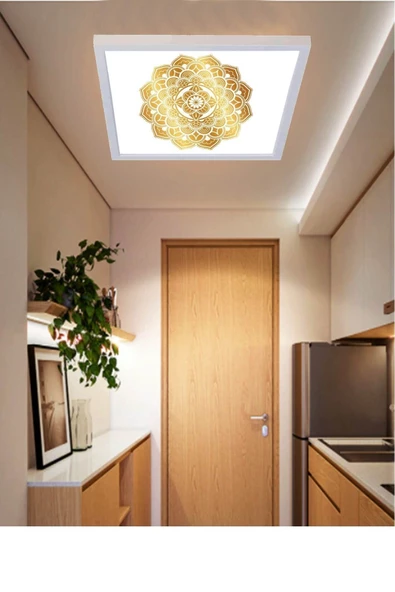 Gökyüzü Panel Nihan-salon Led Aydınlatma Avize- 54w Yeni Tasarım 60x60 -beyaz Işık-tavan Lambası