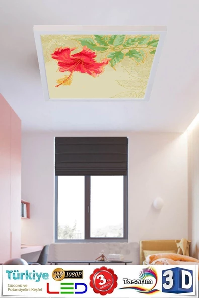 Gökyüzü Panel Yeni Led Aydınlatma Avize 54w Led Aydınlatma 60cmx60cm Modern Tasarım - Resim 3