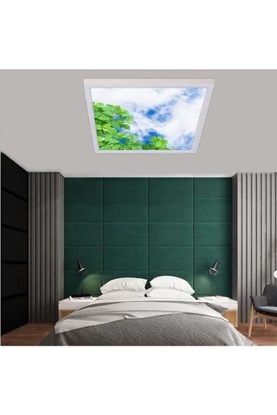 Gökyüzü Panel Yeni Nesil 54 Watt-kare 60x60 -led Yatak Odası Tasarım Aydınlatma-tavana Yapışık-kolay Montaj Avize