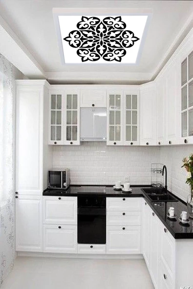 Gökyüzü Panel Mutfak Led Avize Şık Desenli Led Avize 42w Tavana Model - 3