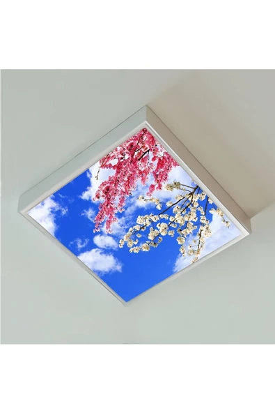 Gökyüzü Panel 60x60 Ledli, Baskılı-trendyol Avize Modeli-led Avize-54watt-tavana Yapışık Lamba-yatak Odası Avize - 2