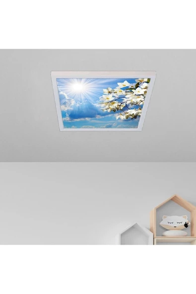 Gökyüzü Panel 60x60 Led-54watt-trendyol Avize-yatak Odası-tavan Avize-beyaz-tavana Yapışık Model-salon Avize - 3