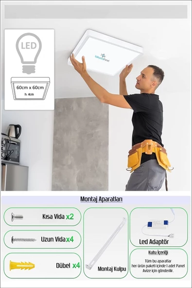 Gökyüzü Panel Yatak-odası-avize-60x60-54w-led-armatür-ebeveyn-odası-aydınlatma-desenli-yatak-odası-avize-modelleri - 5