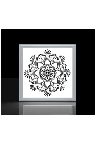 Gökyüzü Panel Desenli 60x60 Ledli Lamba-tavana Model Avize-54watt-beyaz Işık-ev-oda Avize Modelleri-yeni Trend - 3