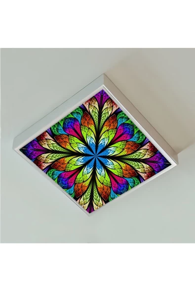 Gökyüzü Panel Koridor 54watt-60x60 -led Avize- Yeni Model Aydınlatma- Kare Tavana Yapışık-kolay Montaj Avize - 2