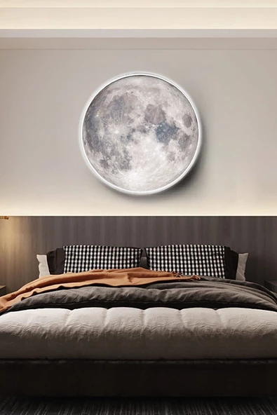 Gökyüzü Panel Yeni-trend Ürün Moon Led Aplik,30cm - 2