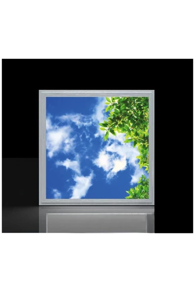Gökyüzü Panel Hd Led Aydınlatma - 54watt - 60cm X 60cm - Ev Avize -tavana Yapışık Model- Kolay Montaj Avize - 2