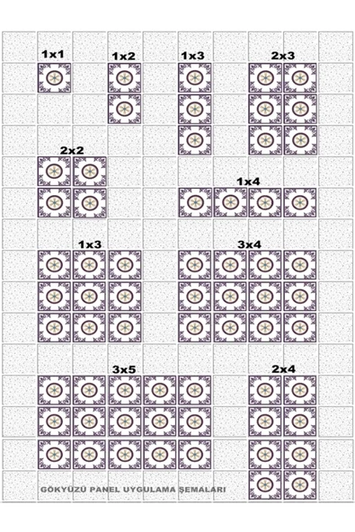Gökyüzü Panel 60cmx60cm Led Armatür-60x60 Taş Yünü Asma Tavan Ledi-54w-beyaz-led Panel-asma Tavan Led-sıva Altı - 3