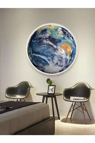 Gökyüzü Panel World, Led Aplik,30cm Çap Led 25watt, Modern duvar Aplik Led, Yatak Odası Aplik Yatak Başı Aplik New - 5