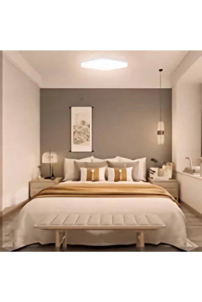 Gökyüzü Panel Yatak Odası Lüks Aydınlatma 25watt-30cm X 30cm Lüks Led Aydınlatma, Avize Modelleri, Yatak Odası