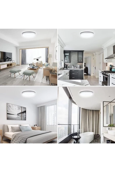 Gökyüzü Panel Mutfak Lüks Yuvarlak Avize 25watt-30cm X 30cm Lüks Led Aydınlatma, Lüks Yuvarlak Mutfak Avize - 2