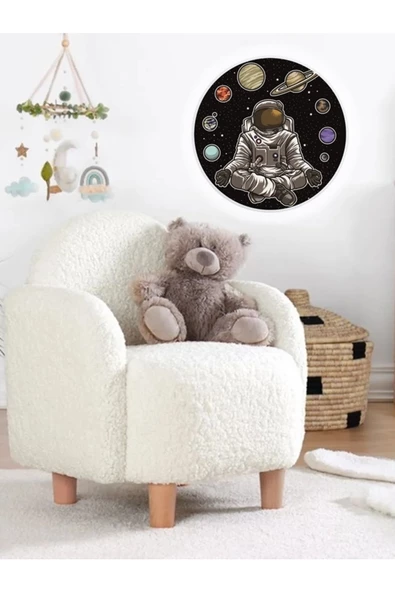 Gökyüzü Panel Space, Astronot Aplik-led Aplik-25watt-30cm Çap, Çocuk Odası Aplik, Aplik Modelleri, Trendyol Aplik - 6
