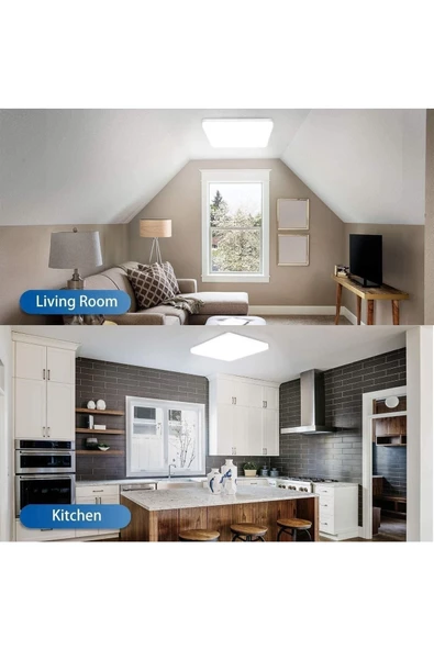 Gökyüzü Panel Mutfak Aydınlatma-25watt-30cm X 30cm Lüks Led Avize, Mutfak Avize Modelleri, Avize Modelleri (yeni) - 4