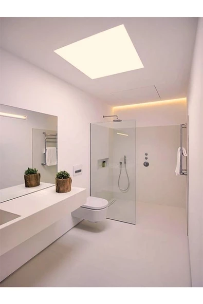 Gökyüzü Panel Gün Işığı Led, Gömme Led Armatur, Ilık Beyaz 60x60 Led Panel, Sıva Altı 54watt led panel, 4000k