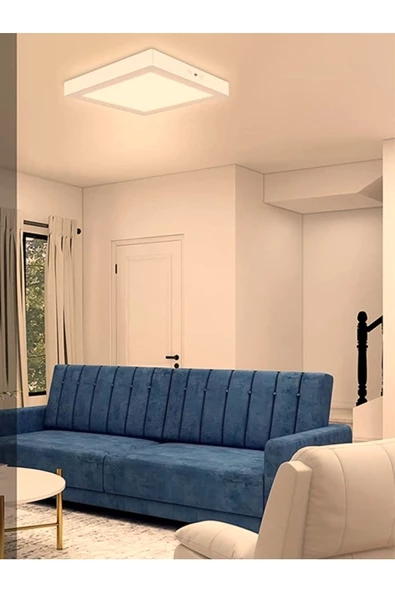 Gökyüzü Panel Sıva Üstü 60cm x60cm Led Panel, Yatak Odası Avize, 60x60 Led Avize, 54 Watt, Homojen Gün Işığı 4000K - 3