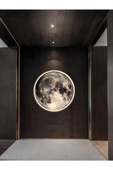 Gökyüzü Panel New-moon, Modern Aplik, 30cm Led 25watt, Led Duvar Aplikleri, Yatak Odası Aplik, Yatak Başı Aplik - 5