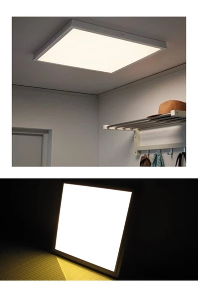Gökyüzü Panel 60x60 Sıva Üstü 45 Watt Led Panel, Beyaz Işık 6500k- Beyaz Çerçeve, Homojen Aydınlatma, 60cm X 60cm - 4