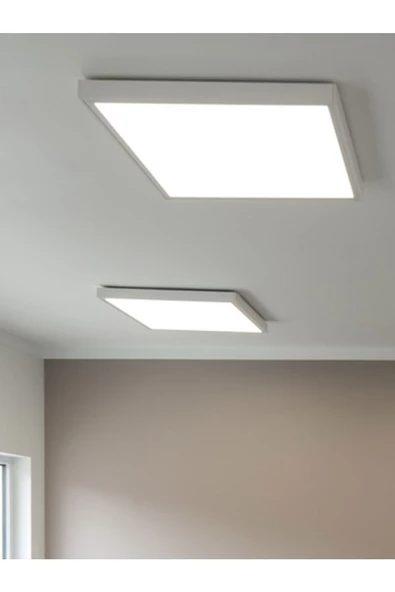 Gökyüzü Panel 60x60 Sıva Üstü 54watt Led Panel, Beyaz Işık 6500k- Beyaz Çerçeve, Homojen Aydınlatma, 60cm X 60cm - 4