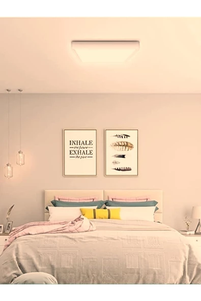 Gökyüzü Panel Sıva Üstü 60cm x60cm Led Panel, Mutfak Avize, 60x60 Led Avize, 54 Watt, Homojen Gün Işığı 4000K