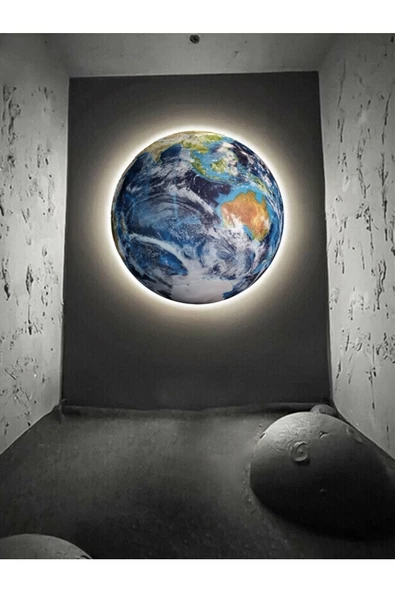 Gökyüzü Panel World, Led Aplik,30cm Çap Led 25watt, Modern duvar Aplik Led, Yatak Odası Aplik Yatak Başı Aplik New - 6