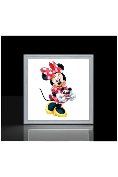 Gökyüzü Panel Minnie Mause Çocuk Led Lamba-42w Aydınlatma-60cmx60cm - 3