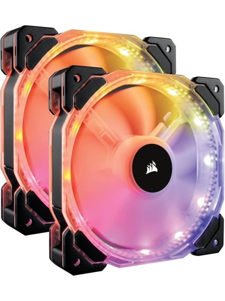 CORSAIR CO-9050069-WW HD140 RGB LED HİGH PERFORMANCE 140MM PWM FAN, KONTROLCÜ İLE BİRLİKTE, 2'Lİ PAKET