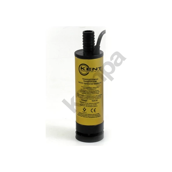Kent 12 Volt Mazot Su, Süt Dalgıç Pompa, Kalem Dalgıç Pompa 42 Mm Dış Çap - 2