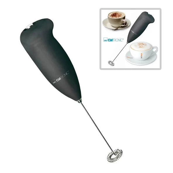 Mini Pilli Portatif Karıştırıcı Cappucino Maker Mikser - Renkli - 2