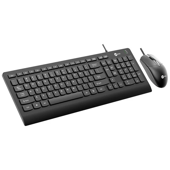 LENOVO LECOO CM103 USB KABLOLU SİYAH Q KLAVYE & MOUSE SET