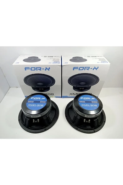 FORX5  20cm Midrange + For-x Çakmak – For-x 500w 250Rms Midrange Hoparlör – For-x XMD-308 Prof Midrange