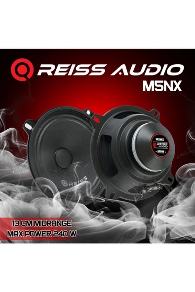 Reiss  Rs-M5nx 13 cm Neodyum Özel Mıknatıs Oto Midrange Hoparlör Çifti 480wat-160w rms AKSAR