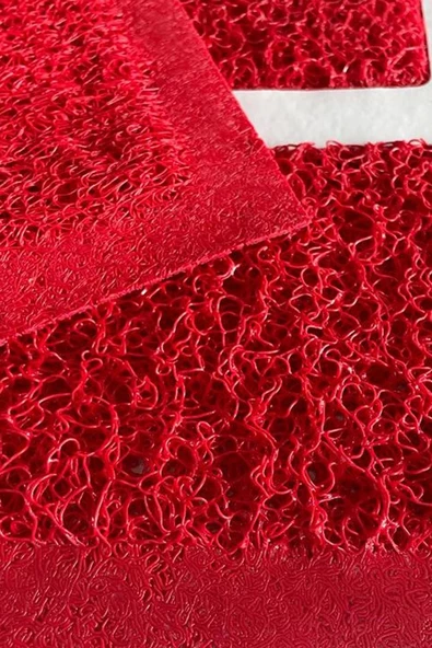 Valerine Life Kıvırcık Kırmızı Eczane Welcome Hoş Geldiniz İş Yeri Kapı Önü Paspası 60x80cm - Resim 5